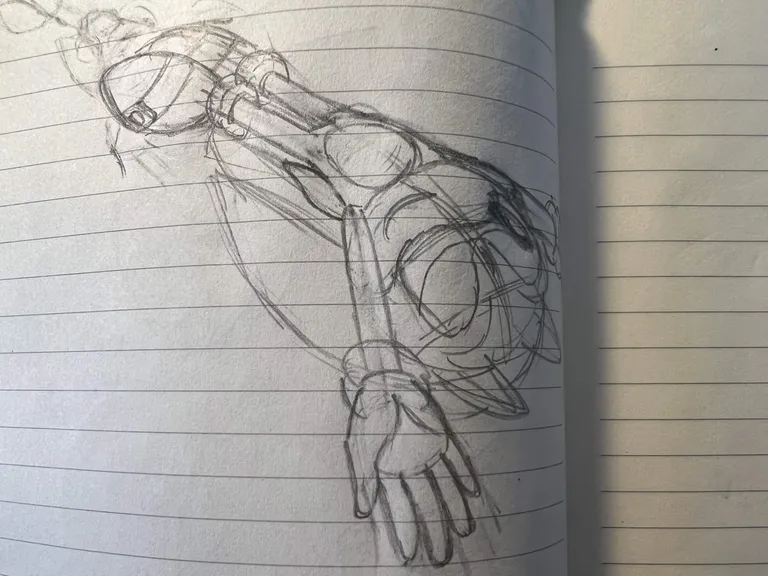 Sonic diving with his face side-up