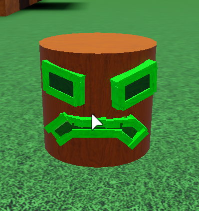 One part of the totem pole