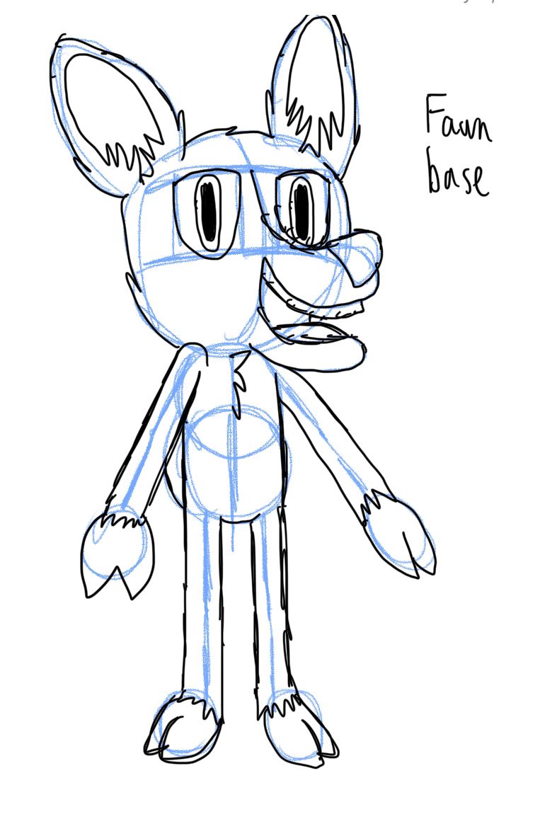Sketch on iOS notes of fawn base