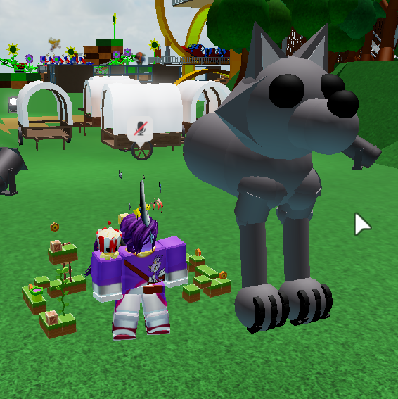 Me with wolf prop that has had torso and forelegs added