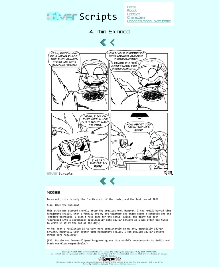 Silver Scripts subsite as of version 1.0 in 2025